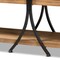 Baxton Studio Terrell Modern Natural Brown Finished Wood and Black Finished Metal Console Table 178-11316-Zoro - alternate 4